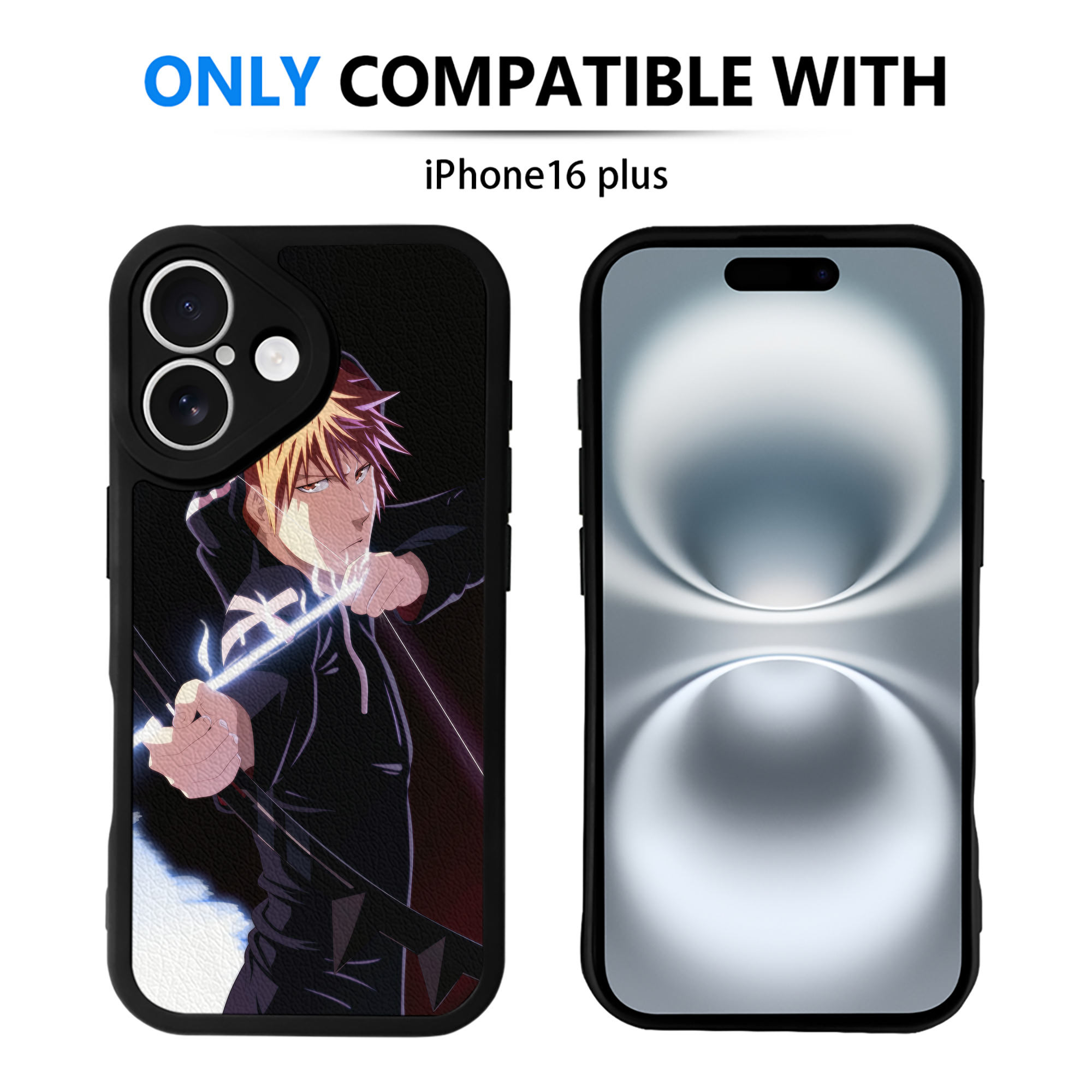 （画像用） ブリーチ BLEACH 【iPhone 16シリーズ対応】シリコンスマホケース（レザー調） 材質：シリコン